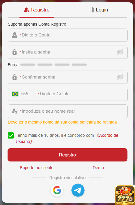 Experiência de Jogos 777o.com